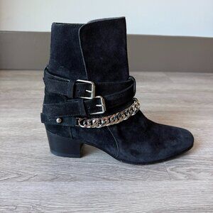 Amiri - Suede Chain-Link Accents Boots - 7.5